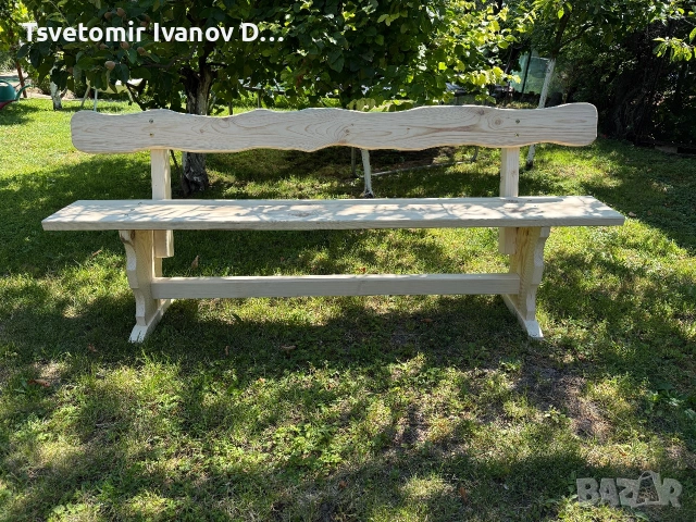Градинска пейка, снимка 4 - Градински мебели, декорация  - 54985235
