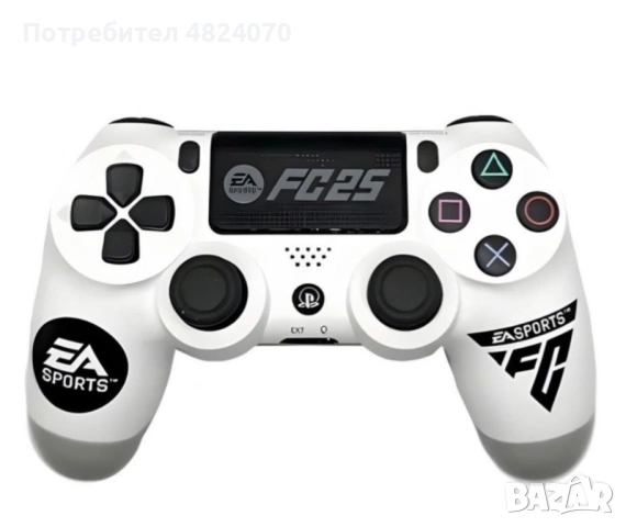 Два безжични джойстика за PS4 с тъчпад, вибрация и LED осветление – FC25 / GTA дизайн, снимка 2 - PlayStation конзоли - 54505149