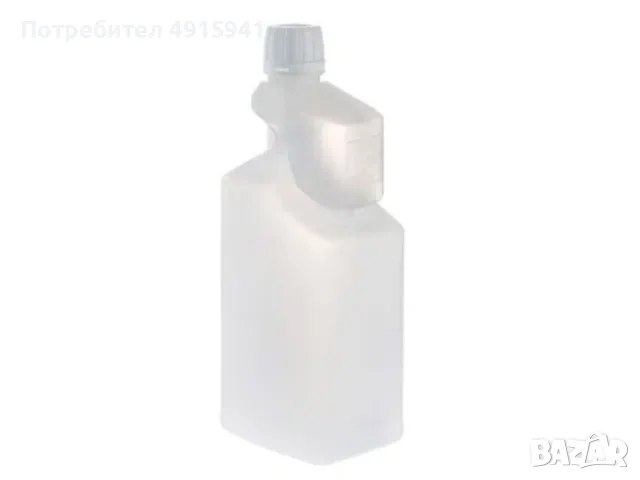 HDPE дозираща бутилка 1 литър с мерителна камера до 60 мл
