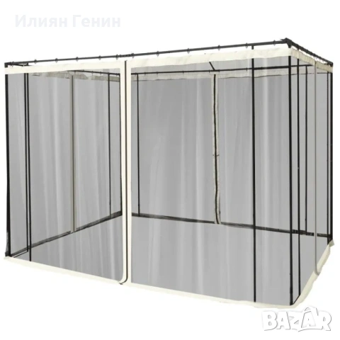 Комарник Outsunny за беседка 3x3, 4 странични панела