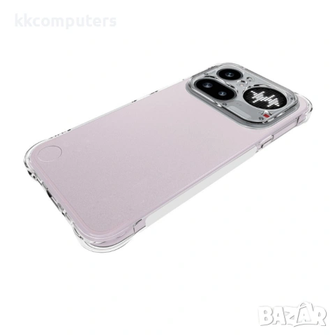 WANLONFENG TM Прозрачен Калъф за Nothing Phone (4a) Pro - 2.0mm TPU, Anti-yellowing, Подсилени ъгли, снимка 2 - Калъфи, кейсове - 53993904