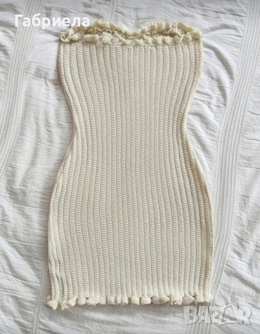 Бежова рокля , снимка 2 - Рокли - 54248631