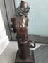 Boverie статуетка 36см-4кг/френска бронзова скулптура/фигура на момче с книга край море, снимка 5