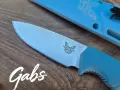 Фиксиран нож Benchmade Water Intersect 18050,Magna Cut,Depth Blue Santoprene, снимка 5