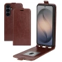 Samsung Galaxy S26 FE Калъф - Вертикален флип, Картодържател, Кожен, 4 цвята, снимка 3