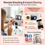 Нов 5K цифров фотоапарат WiFi 180° екран 18X zoom 64GB карта камера за начинаещи, снимка 5