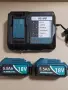 Комплект Бързо Зарядно DC18RF + 2 броя Усилена Батерия 18V 5.5Ah BL1855B за Makita LXT, снимка 2