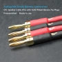 2 X 4m HiFi OFC Audio Speaker Cables Gold-Plated Banana Plugs 2x2.5mm, снимка 3