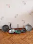 Бакърени тигани, ръчно изработени в различни времена от различни майстори. , снимка 1