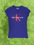 Calvin Klein | Casual | Дамска тениска | Размер: XS | Синя | Употребявана, снимка 1
