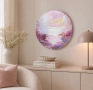 "Pink reverie" - текстурна живопис, снимка 1