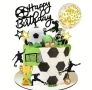 26 броя футбол футболист купа топка врата топер Happy birthday декорация торта , снимка 1