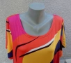4XL Нова рокля с абстрактен принт (лице), снимка 3