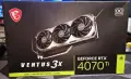 Видеокарта MSI RTX 4070 Ti VENTUS 3X 12G OC, снимка 1