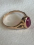 Руски златен пръстен с рубин 2.9гр 14к , снимка 2