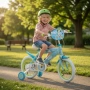 Детски велосипед Bluey 16" със спомагателни колела – светлосин, за деца 5–7 години, снимка 9