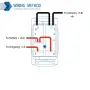 Копче бутон за вграждане за тромба клаксон HORN 12V/24V с червена LED подсветка, 5 пина, ON/OFF, снимка 5