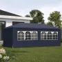 Градинска шатра 3x6 м водоустойчива - Парти палатка с 6 странични панела, прозорци и UV защита - тъм, снимка 8