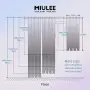MIULEE воал пердета 140x160 см с халки – 2 бр., светлосиви, снимка 4