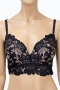 Hunkemöller комплект черно дантелено бельо – сутиен 75D и бикини S, снимка 2