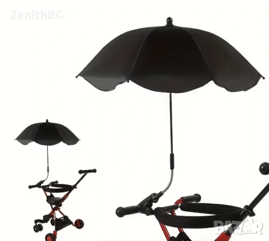 Универсален чадър за бебешка, детска количка с UV защита, снимка 2 - За бебешки колички - 54019954