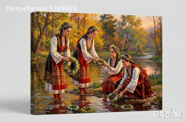 Картина КАНАВА Лазарки – Символ на Пролетта и Традицията