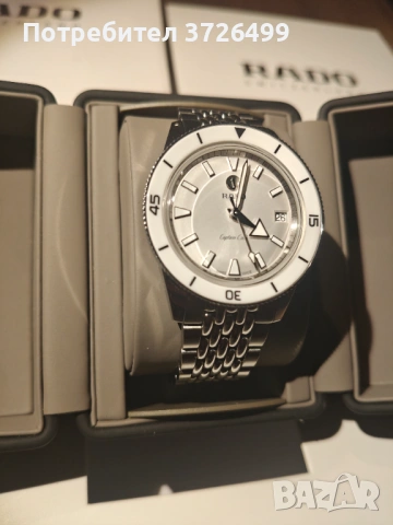 Rado Captain Cook Automatic White R32500013, снимка 2 - Дамски - 54057228
