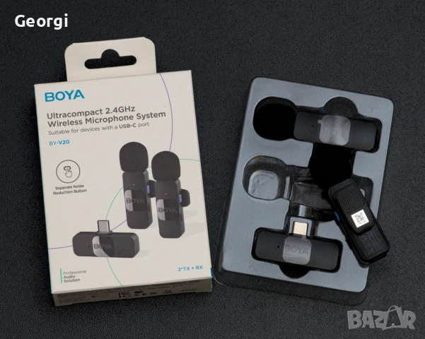 Комплект микрофони BOYA BY-V20 (Type-C)