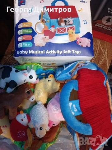 Плюшена къщичка със плюшени музикални животинки , снимка 4 - Музикални играчки - 53955209