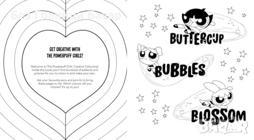 Нова Powerpuff Girls Creative Colouring книжка за оцветяване с любими герои творчески занимания деца, снимка 7 - Детски книжки - 55544216
