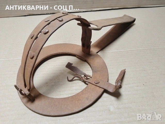 Стар Кован Капан За Животни, Кована Клюса За Животни. / НОМЕР 1777., снимка 2 - Антикварни и старинни предмети - 55281957
