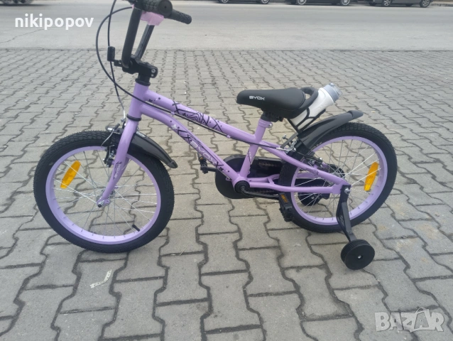 X Детски велосипед 18" PIXY лилав, снимка 8 - Велосипеди - 54395215