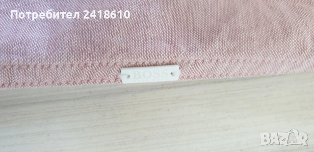 Hugo Boss Cotton Slim  Fit Cotton Mens Size L ОРИГИНАЛ! Мъжка Риза!, снимка 9 - Ризи - 54767636