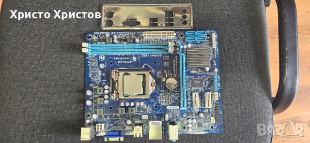 Дънна платка Gigabyte GA-H61M-S2PV LGA1155 + CPU, снимка 3 - Дънни платки - 54544072