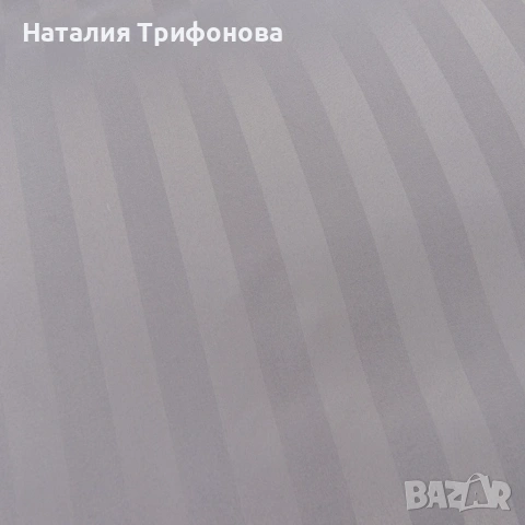 Комплект спално бельо 160x200 см с 2 калъфки 70x80 см, сатенени райета, микрофибър/памук, с цип, хип, снимка 8 - Спално бельо - 55162917