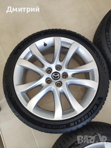 Оригинални джанти Mazda 6 (19") с гуми Michelin PS5 — DOT 2024!, снимка 4 - Гуми и джанти - 54547793