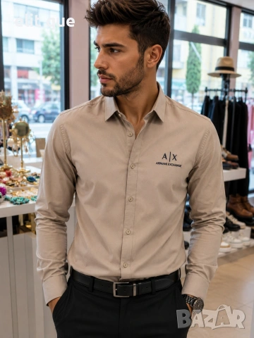 мъжки ризи с дълъг ръкав Gucci Hugo boss armani , снимка 2 - Ризи - 55231866