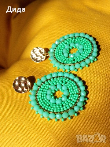 Нови обеци  "Цветен бонбон" и "Пролетно зелено", снимка 3 - Обеци - 53958510