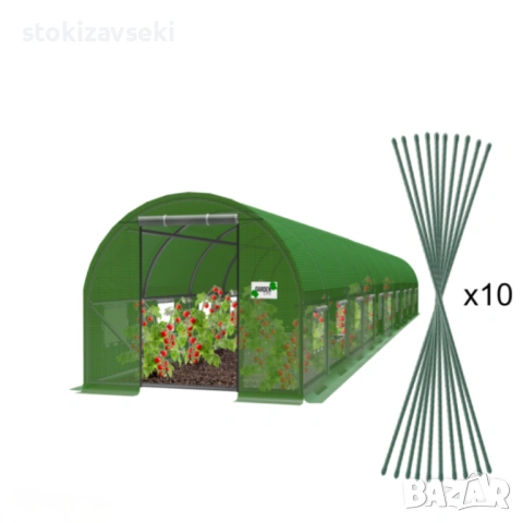 Голяма оранжерия - идеална вентилация и здрава конструкция, снимка 4 - Оранжерии - 54083163