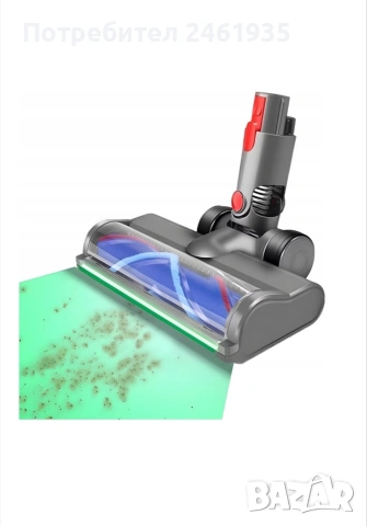Накрайник за прахосмукачка Dyson с LED осветление, снимка 5 - Прахосмукачки - 54327441