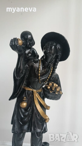 Азиатска статуетка в традиционен етно стил, символ на майчина обич, грижовност и изобилие. , снимка 6 - Статуетки - 54175991