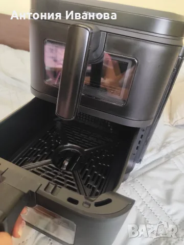 Фритюрник с горещ въздух Air Fryer Severin, Двоен, Подходящ за пържене/печене/дехидратиране, черен, снимка 8 - Фритюрници - 55604666