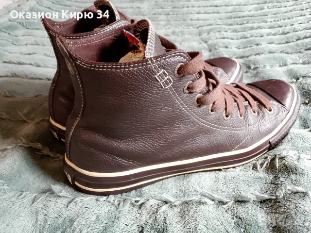 Converse All Stars кожени гуменки , снимка 7 - Кецове - 55314364