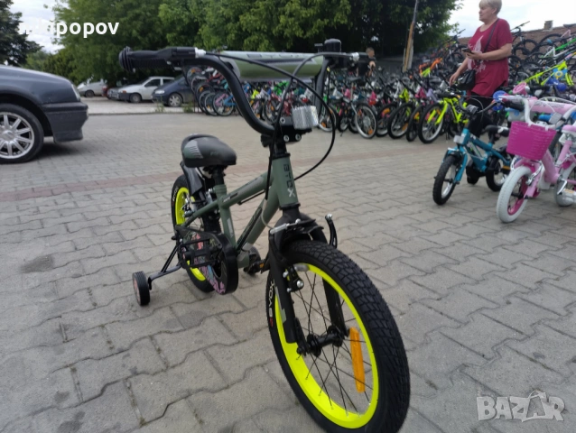 X Детски велосипед 16" MONSTER зелен, снимка 5 - Велосипеди - 54395120