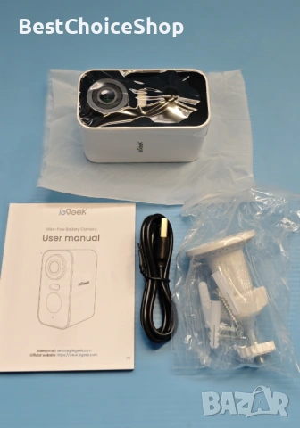 Камера ieGeek ZS-GX3S – Безжична умна външна охранителна камера. 2K 3MP WiFi, двупосочно аудио, снимка 3 - Камери - 54379826