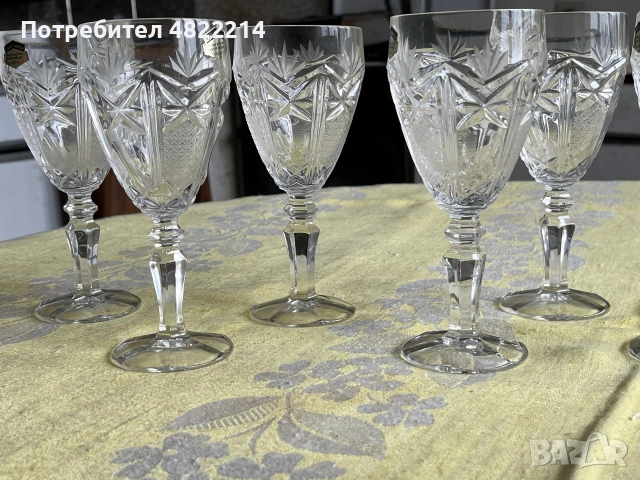 Нови чаши за вино и ракия оловен кристал, снимка 3 - Сервизи - 54989386