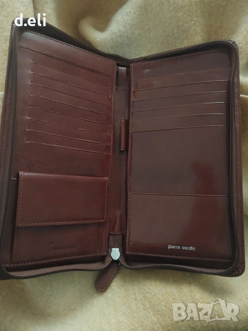 Pierre Cardin Leather Голям Нов портфейл-органайзер , снимка 4 - Портфейли, портмонета - 30369878