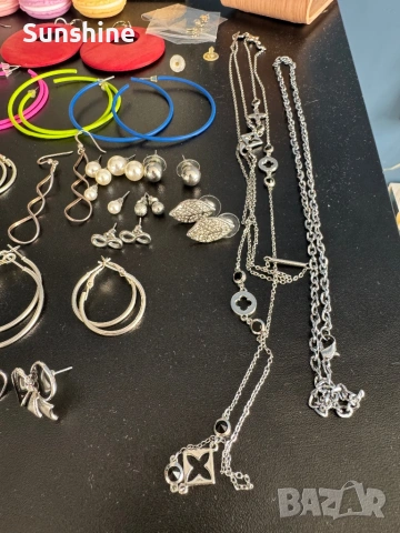 Огромен комплект бижута , снимка 8 - Обеци - 54162243