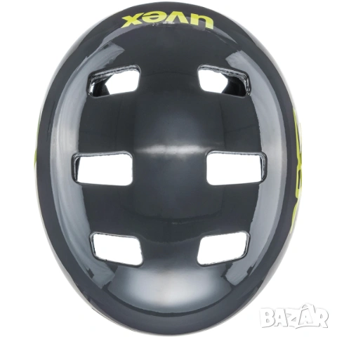 Детска каска Uvex kid 3 dirtbike grey lime в добро състояние, снимка 2 - Спортна екипировка - 54569413