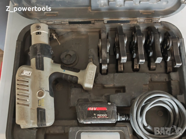 Професионална акумулаторна преса Viega Pressgun 5 + Комплект челюсти (15-35 мм)